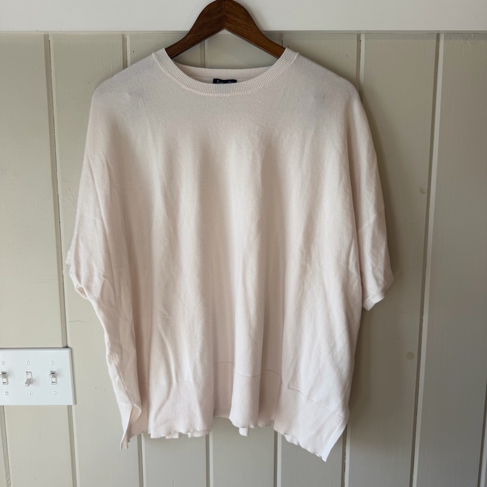 Splendid Women’s Cream CrewNeck Knit Sweater Top, Size XL, NWOT